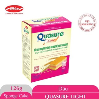 Bánh Bông Lan Quasure Light Bibica 126g - Thực phẩm dành cho người ăn kiêng, tiểu đường