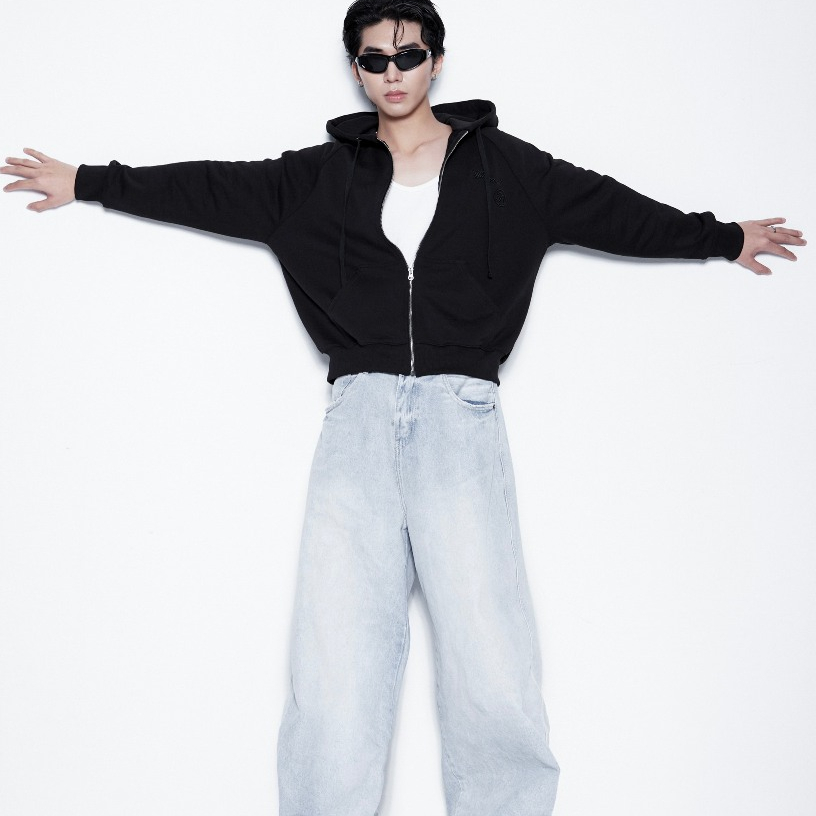 Áo khoác dây kéo BOXY ZIP HOODIE //logo thêu, cua cotton 440gsm dày dặn  - chính hãng THBBRAND