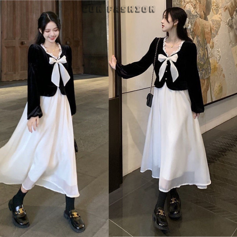 Sét áo kiểu mix chân váy dài 𝐂𝐮𝐧 𝐅𝐚𝐬𝐡𝐢𝐨𝐧 cao cấp Chất Mềm Mịn Cao Cấp Hợp Thời Trang-C50