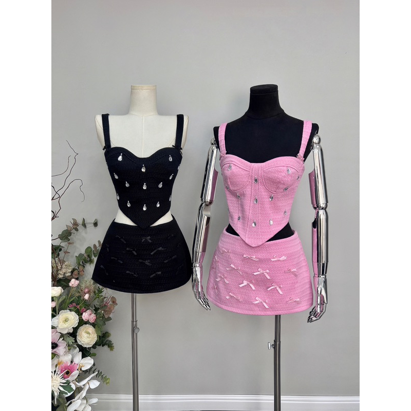 👚 SET ÁO BỐ NƠ + CHÂN VÁY