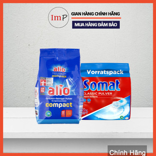 [TRỢ GIÁ THƯƠNG HIỆU] Bột rửa bát Somat 1.2kg - Bột rửa chén bát Alio 1.5kg - Hàng Đức  - ImP