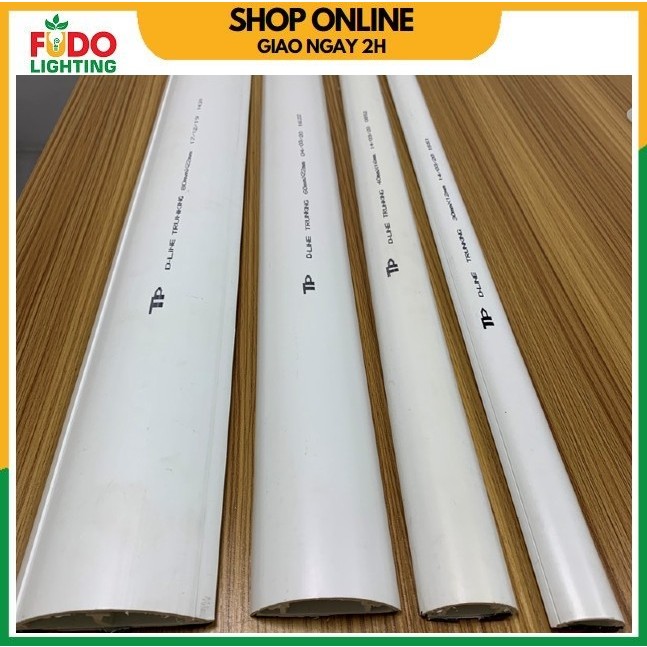 Nẹp sàn bán nguyệt Tiến Phát dài 1,2m, nẹp cáp 3P,4P,6P,8P - 30mm,40mm,60mm, 80mm
