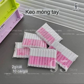 keo dán móng mini , keo dán nailbox 2g ( túi 10 tuýp) dán móng giả
