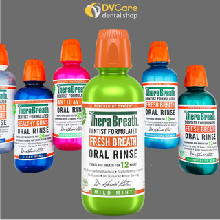 Nước súc miệng TheraBreath Fresh Breath chai 473ml ngừa sâu răng, giúp hơi thở thơm mát  [dvcareshop]