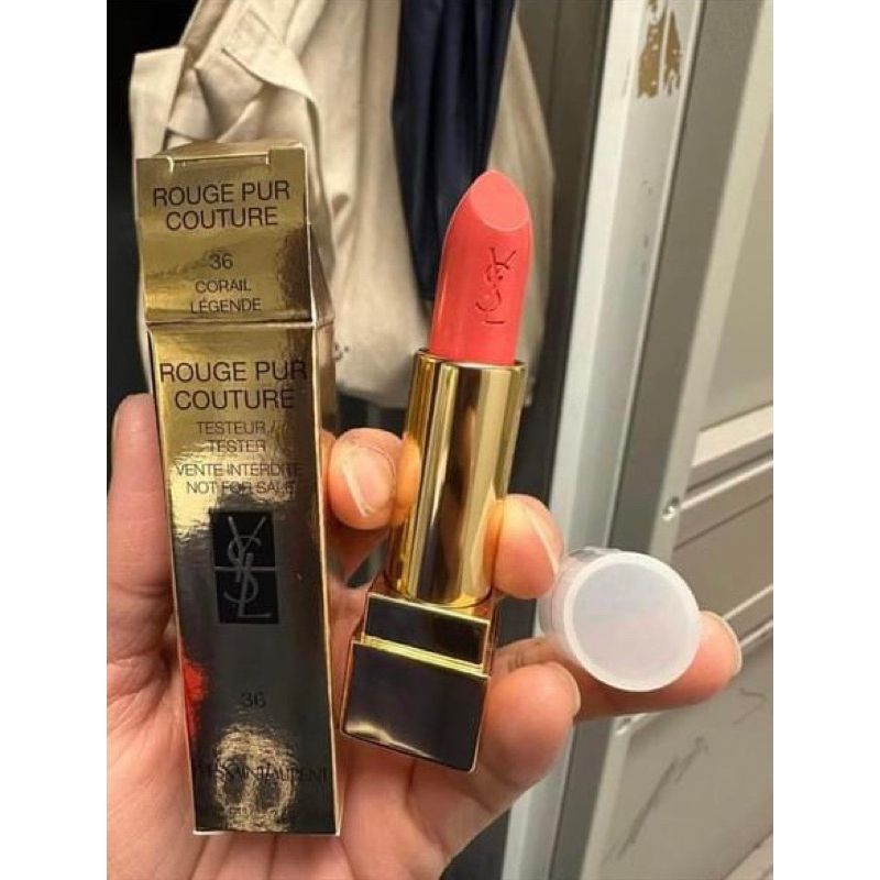 Son thỏi YSL Rouge Pur Couture 36 Corail Legende Full Box.màu Cam Hồng