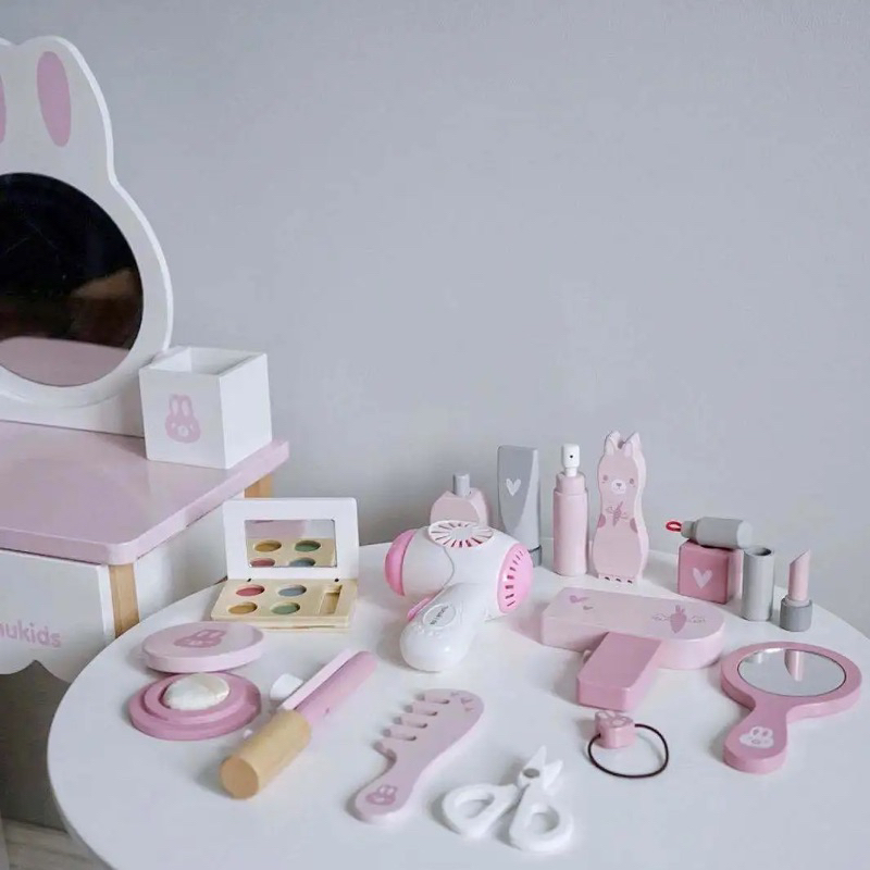 Bàn trang điểm gỗ Nunukids cho Bé
