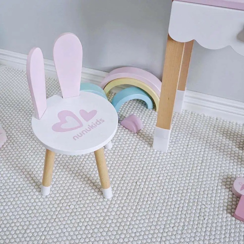 Bàn trang điểm gỗ Nunukids cho Bé