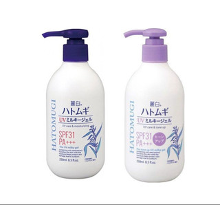 Sữa dưỡng thể chống nắng Hatomugi UV Milk Gel SPF31 PA+++ Tone up