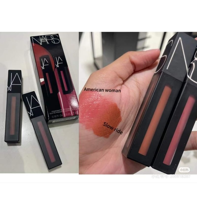 Set 2 son kem full-size Nars Powermatte Lip Pigment Duo
