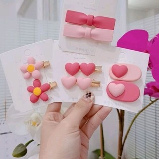 Set 2 kẹp tóc mái nhiều kiểu dễ thương
