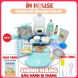 Combo ăn dặm đầy đủ bé trai/bé gái tùy chọn màu
