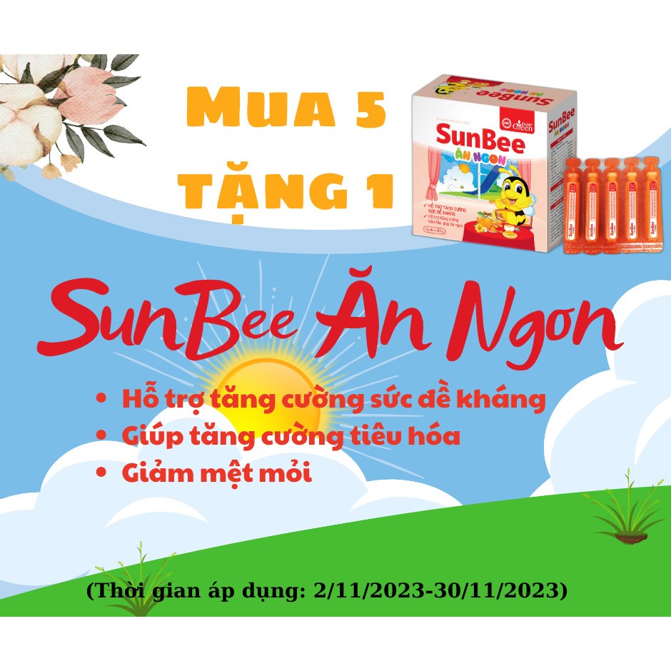 Siro ăn ngon Sunbee dạng ống - Tăng cường miễn dịch cho trẻ em thành phần keo ong và thảo dược - TNHH Livin' Green