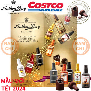 [DATE MỚI] [HỘP NGUYÊN 64 CHAI] Kẹo Socola Rượu Anthon Berg Dark Chocolate Hộp 64 Chai Của Mỹ 1kg