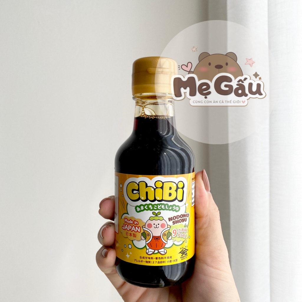 Nước tương cho bé ăn dặm giảm muối Nhật Bản 150ml ChiBi (Yamagen) - Mẹ Gấu Shop