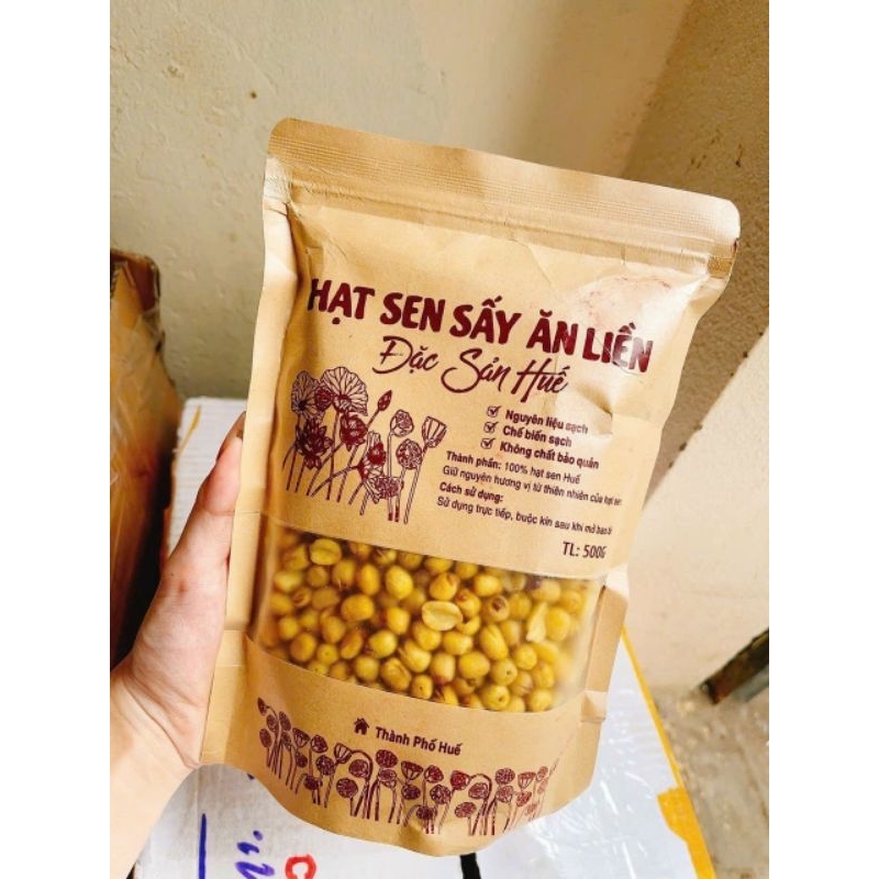 Hạt Sen Huế Sấy Giòn Bịch 500g