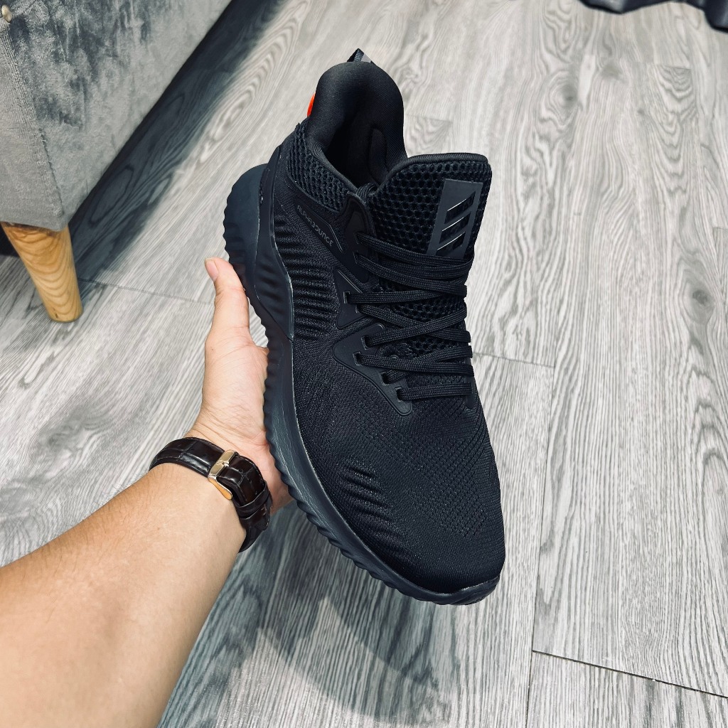 -Giày Thể Thao Alpha Bounce Full Đen - Tặng Tất