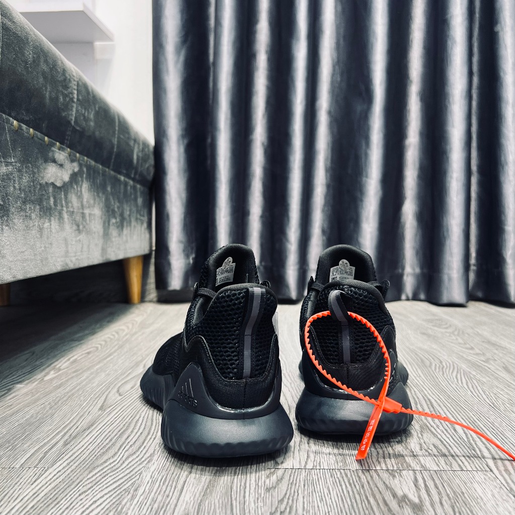 -Giày Thể Thao Alpha Bounce Full Đen - Tặng Tất