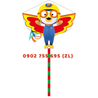 [mua 1 được 1] diều pororo - tặng 150 mét dây (diều 3d, diều giá rẻ, diều độc lạ, diều đẹp, diều elsa, diều con gà)