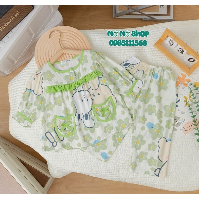 BỘ TOLE LANH TDQD Bé gái 2 túi cute từ 10 - 37kg