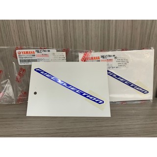 Tem chử FUEL INJECTION ( Ốp sườn Ex 150 Xanh GP ) ( 1 Miếng )