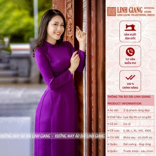 Áo dài tây thi tím huế _linh giang