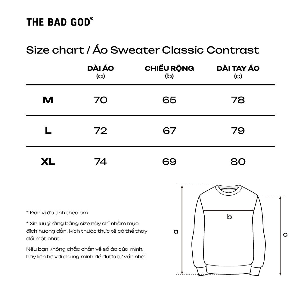 Áo Sweater The Bad God Classic Contrast