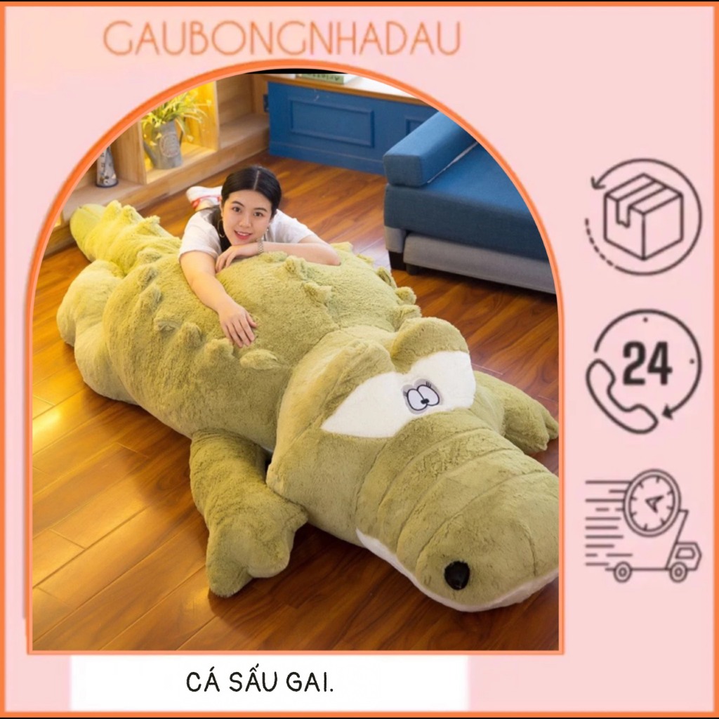 Gấu bông Cấ Sấu lông xù mềm mịn cao cấp