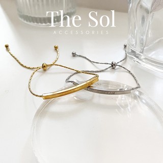 Lắc tay/ vòng tay dây rút thép titan love dream thesol.accessories