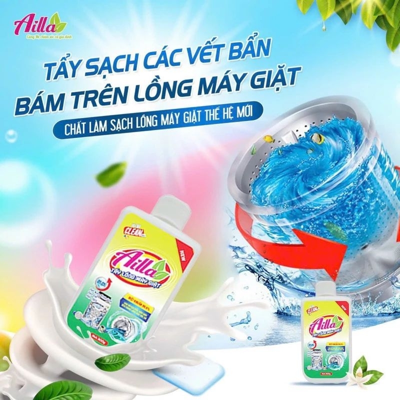 Tẩy Lồng Máy Giặt Cao Cấp Ailla - 300Gr