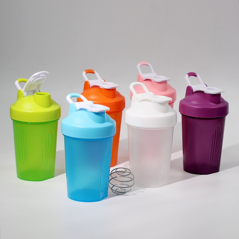 Bình Lắc Shaker Thể Thao 400ml - Tặng Bóng Lắc Lò Xo