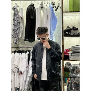 Áo khoác bomber dior dệt vân chìm siêu cấp, áo khoác gió nam siêu cấp vân chìm chất liệu gió 2 lớp cao cấp