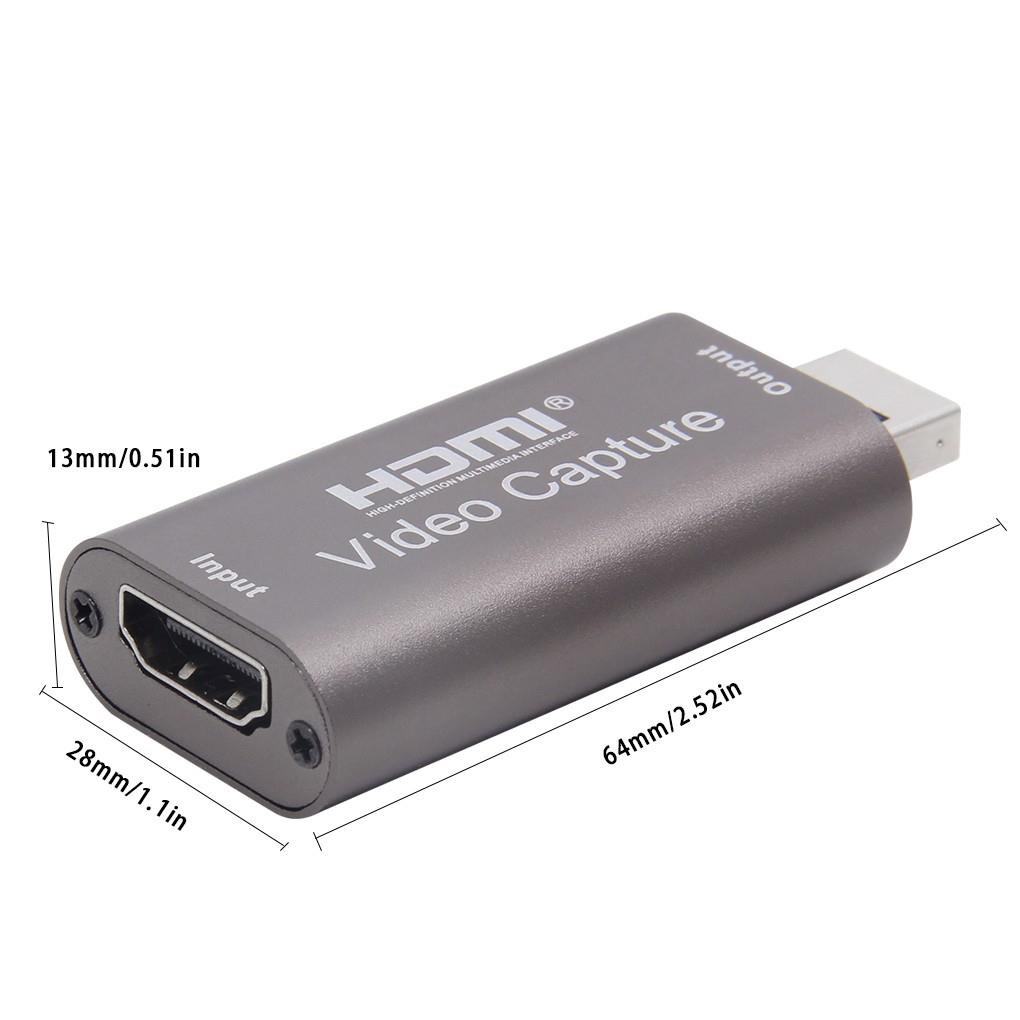 Đầu Video Capture Card HDMI sang USB 3.0 Livestreams game, dạy học, bán hàng - Chất lượng video đầu ra lên 1080P 60fps