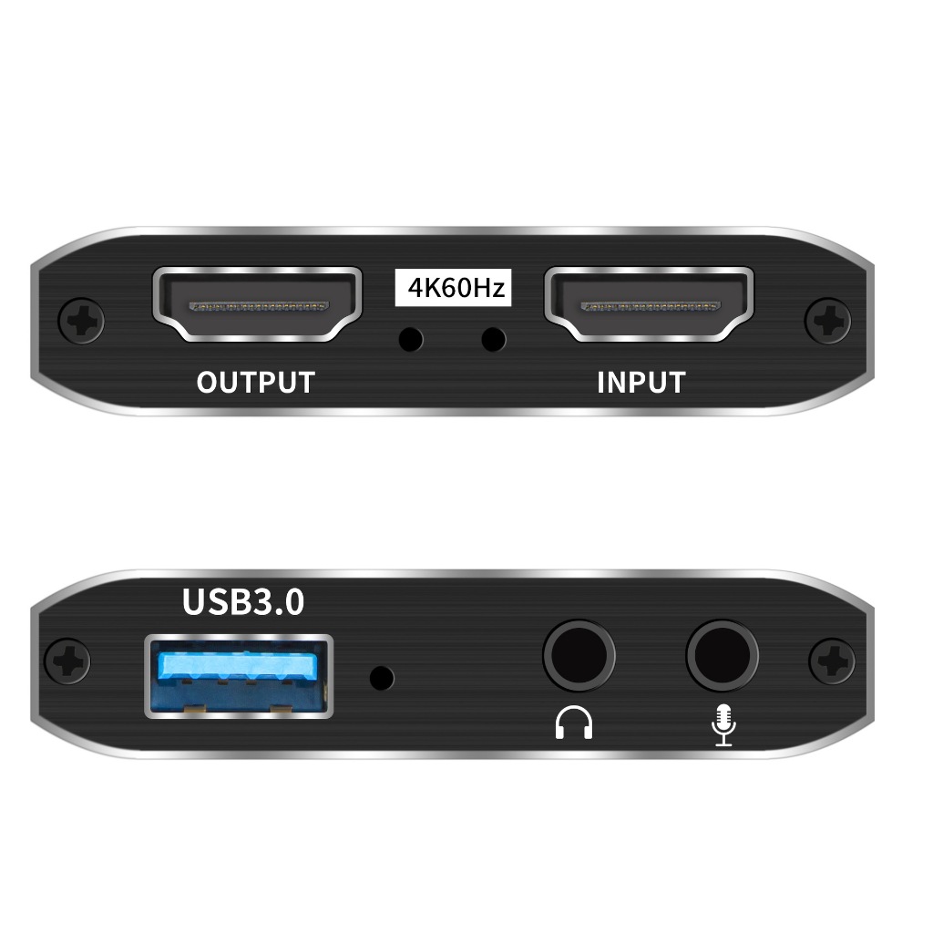 Bộ Video Capture Card HDMI to USB 3.0 Livestream input 4K 30hz / output 1080P 60hz cho máy ảnh, PS4, XBOX, PC, Laptop