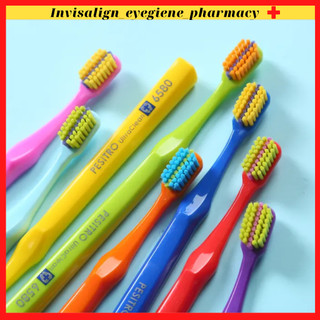 Bàn chải niềng răng siêu mềm, có rãnh giữa Pesitro 6580 ultra soft ortho chải răng niềng chuyên dụng