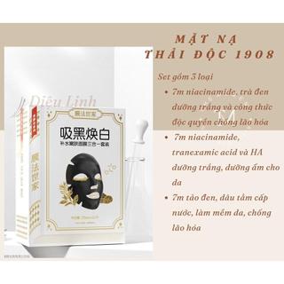 Set mặt nạ 1908 mask family dưỡng ẩm thải độc trắng da