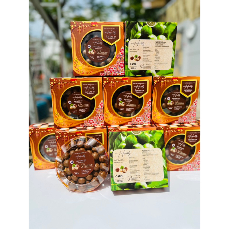 Hộp macca Tết 2024