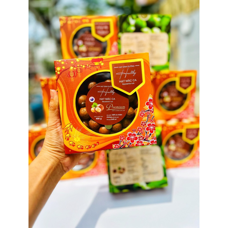 Hộp macca Tết 2024