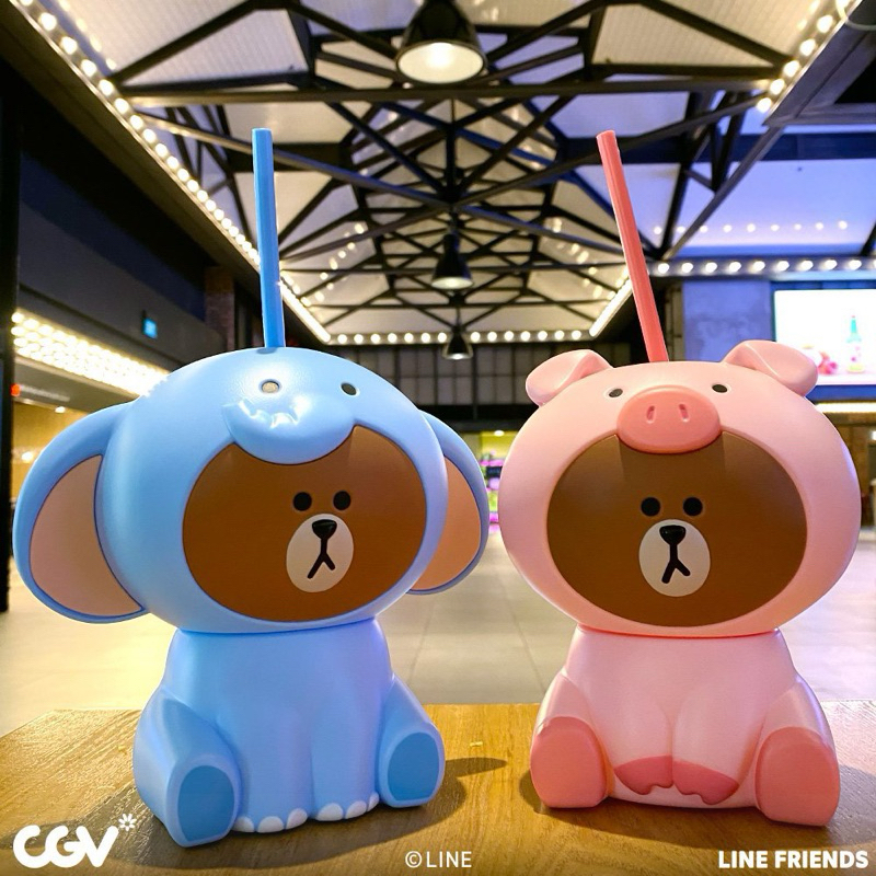 Bình Nước CGV x Line Friends Nhân Vật Jungle Brown Đáng Yêu Ngọt Ngào