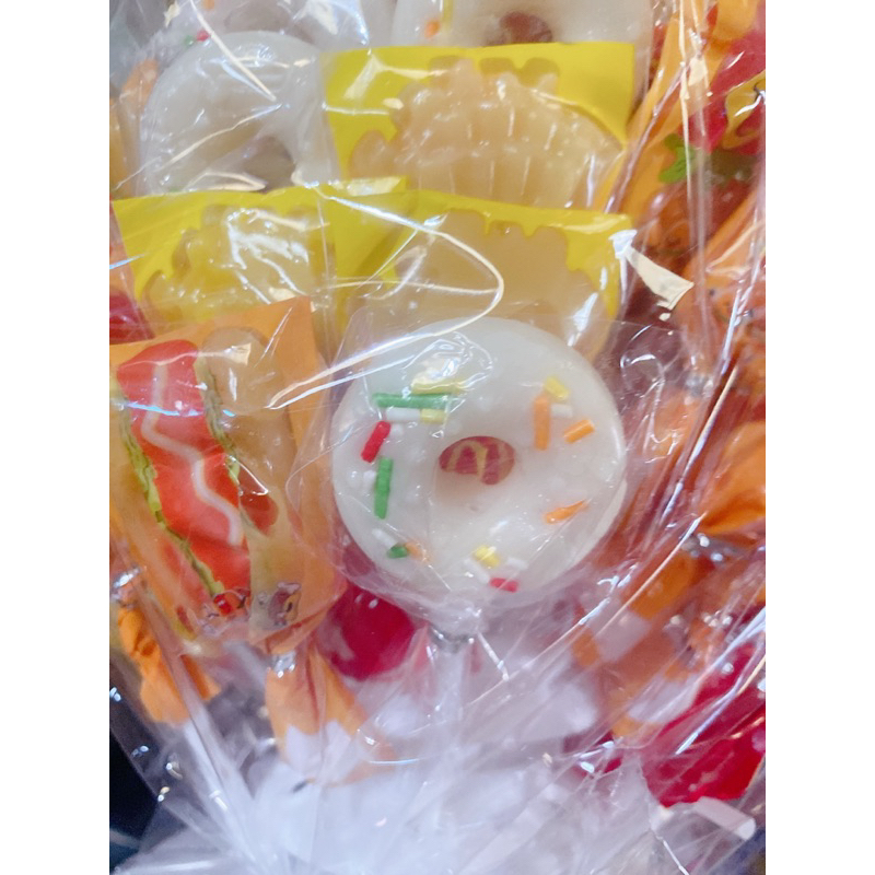 Sỉ chùm 60 que kẹo mút hình đồ ăn  siêu ngon