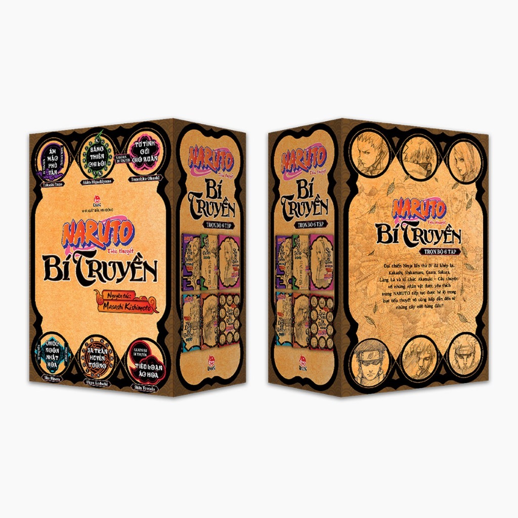 Sách - Boxset Tiểu thuyết Naruto bí truyền  - NXB Kim Đồng