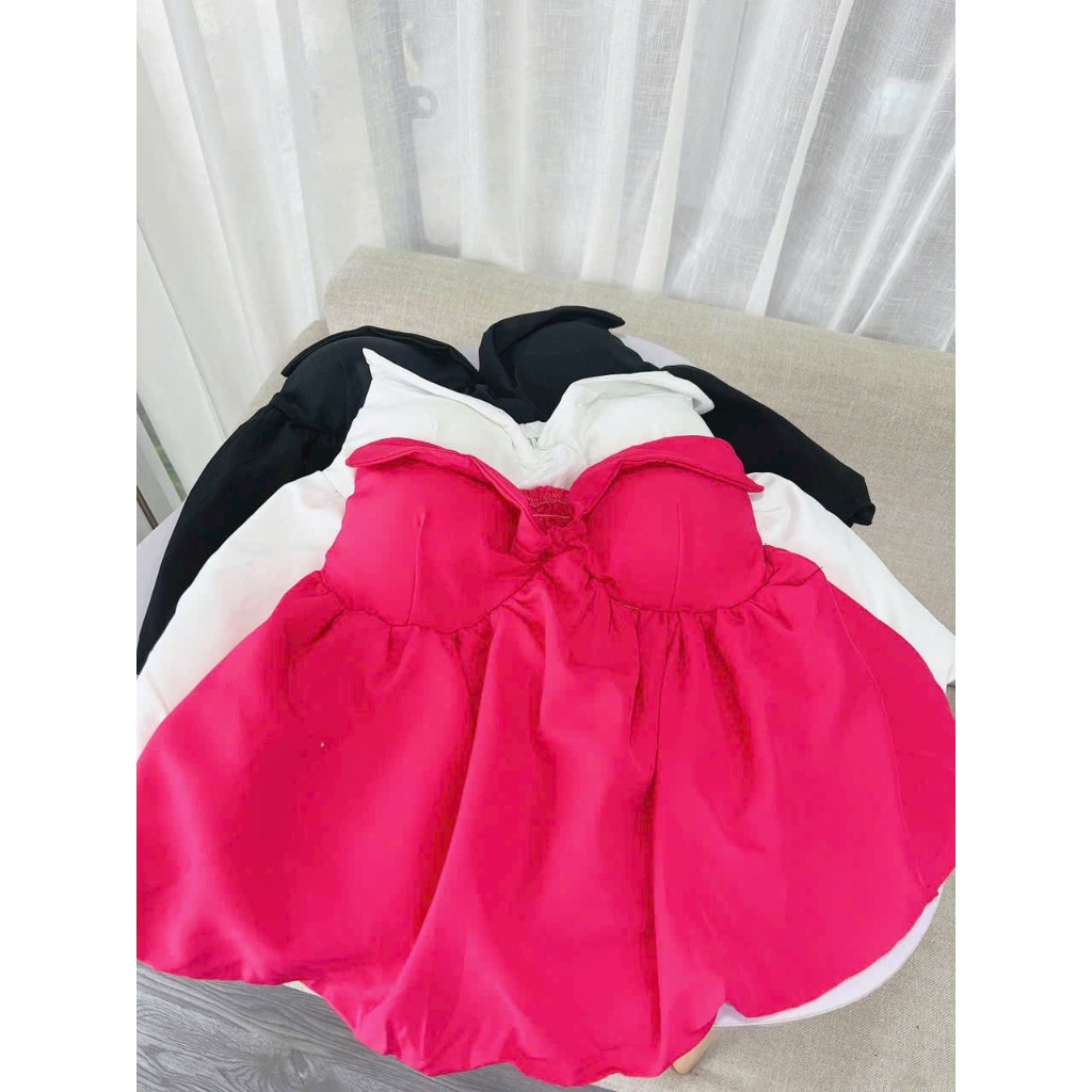 Áo Ống Quây Bí Trơn Có Mút