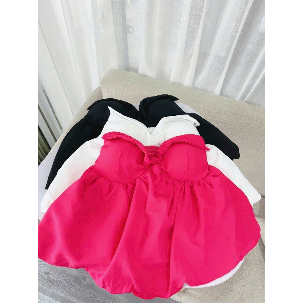 Áo Ống Quây Bí Trơn Có Mút