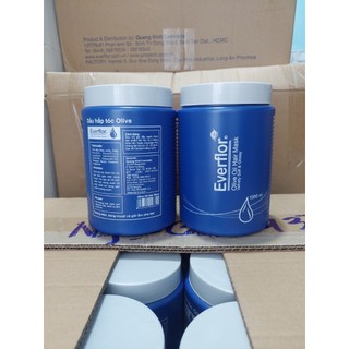 Dầu hấp ủ xả tóc Olive Everflor hủ xanh 900g