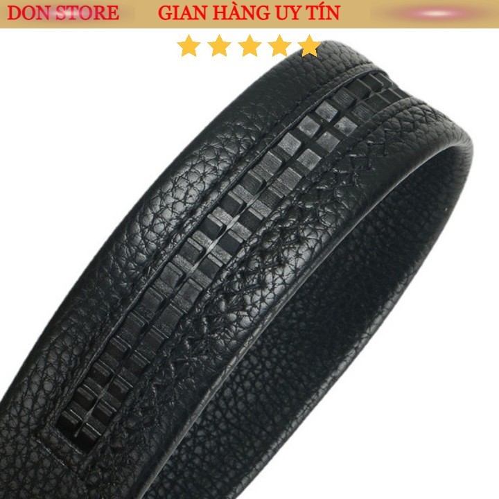 Dây Lưng Nam Dây Khấc Da PU Cho Khóa Kẹp