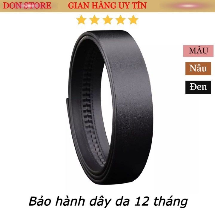 Dây Lưng Nam Da Bò Vân Mịn Hàng Đẹp - Kiểu Dây Có Khấc BH 12 THÁNG