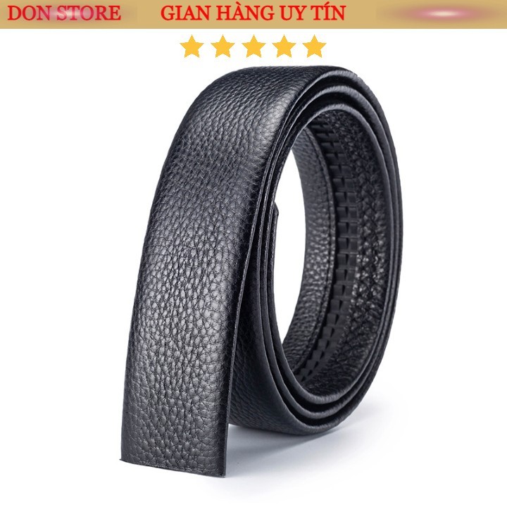 Dây Lưng Nam Dây Khấc Da PU Cho Khóa Kẹp