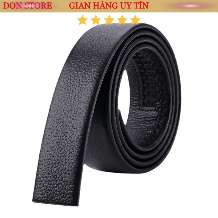 Dây Lưng Nam Dây Khấc Da PU Cho Khóa Kẹp