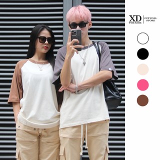Áo thun The Xide áo phông Raglan unisex form rộng chất cotton 2 chiều định lượng 250gr co giãn