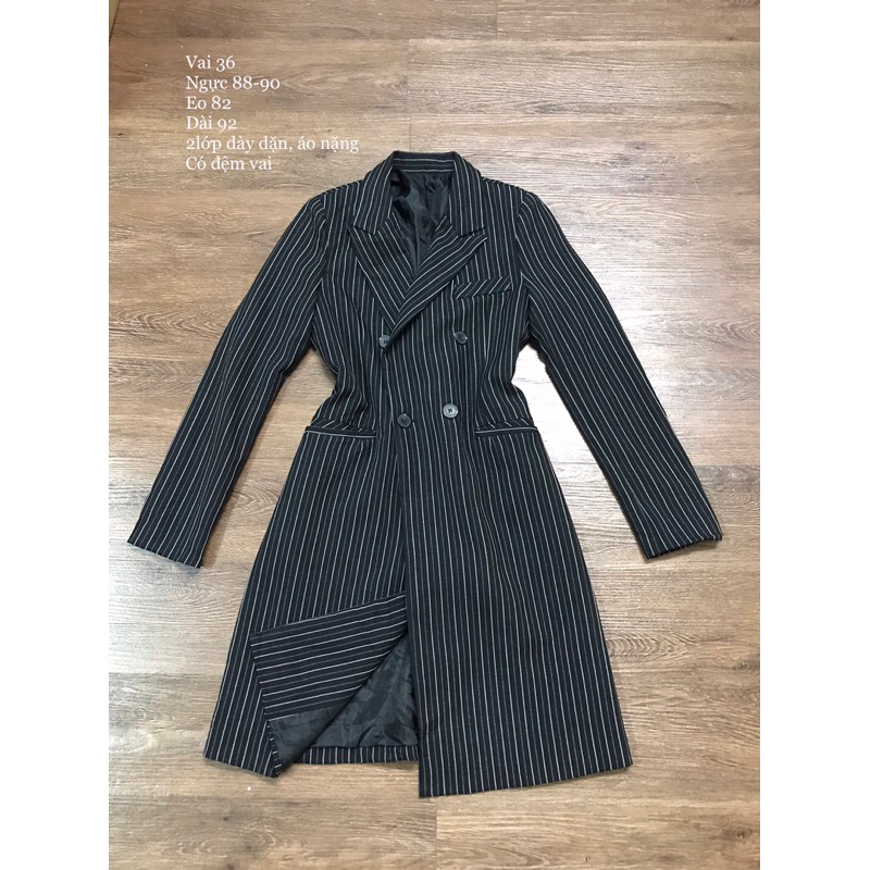 Áo khoác dáng vest dài size S