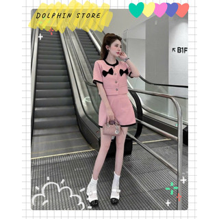 BIGSIZE Set đồ nữ bigsize - set áo croptop kèm chân váy bigsize - set tiểu thư bigsize